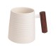 Becher mit Rosenholzgriff "Blanca" - Porzellan Becher mit Rosenholzgriff "Blanca" - Porzellan