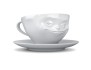 Kaffeetasse grinsend, seitlich