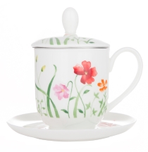 Kr�utertasse mit Deckel und Sieb Lotta