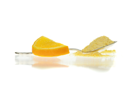 gefriergetrocknetes Orangenfruchtpulver